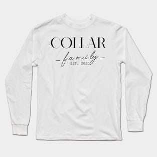 Collar Family EST. 2020, Surname, Collar Long Sleeve T-Shirt